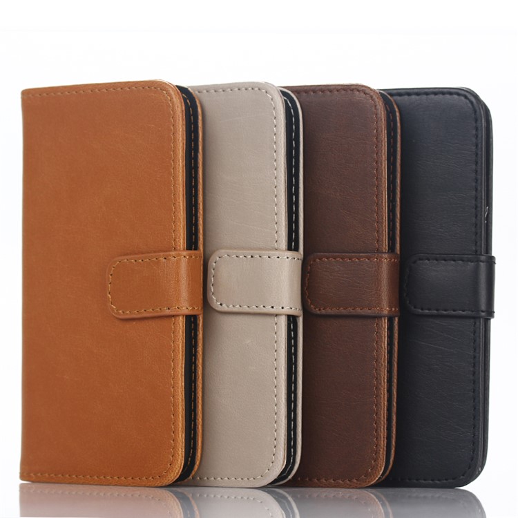 For iPod Touch 6 Retro Crazy Horse Stand Wallet Leather Phone Case - Coffee-10