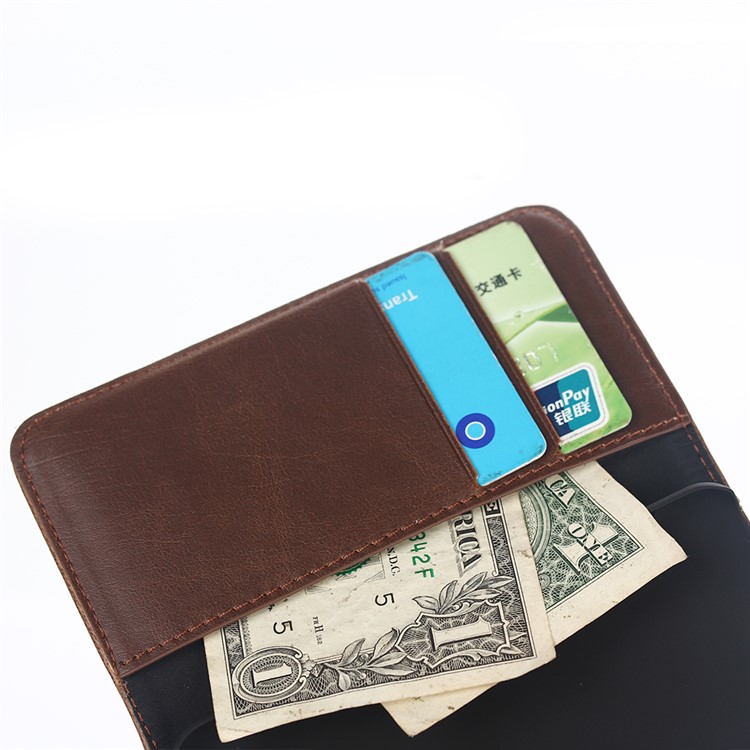 For iPod Touch 6 Retro Crazy Horse Stand Wallet Leather Phone Case - Coffee-9