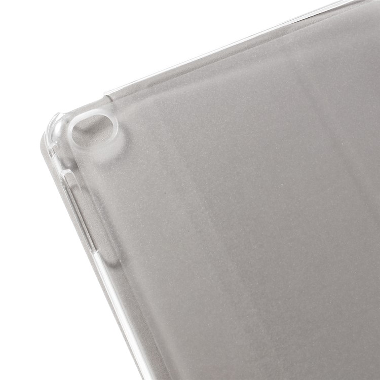For iPad mini 4 Silk Texture Tri-Fold Smart Leather Stand Cover Shell - White-8