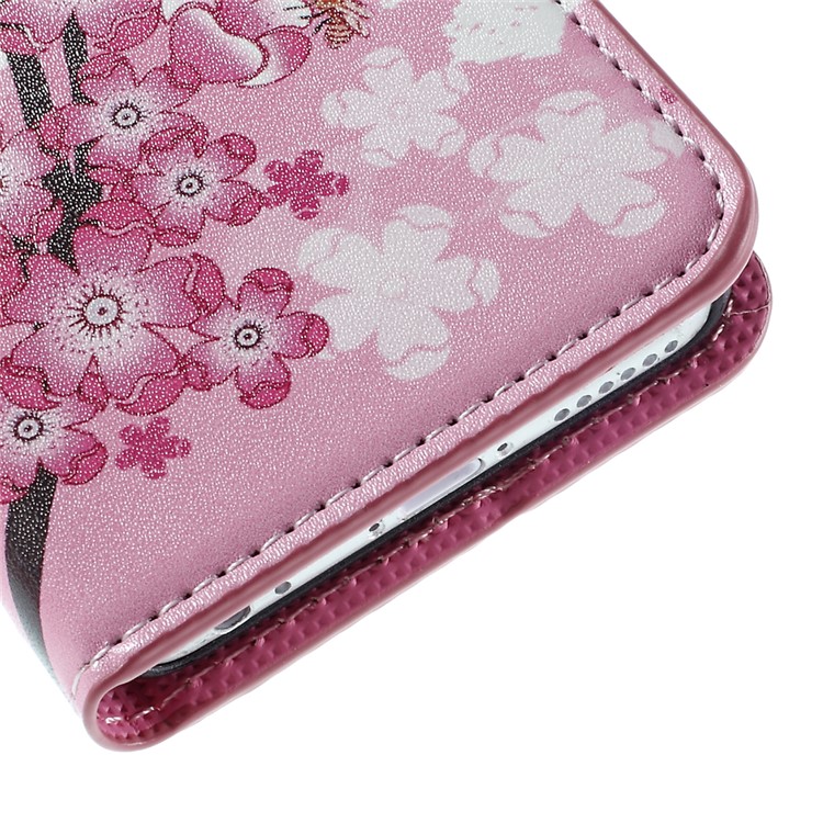 Tampa de capa de couro PU para iPhone 6s-ameixa abrir-9