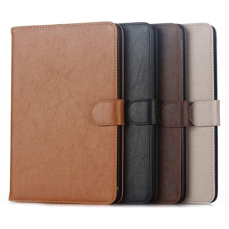 Crazy Horse Retro Smart Leather Wallet Case for iPad mini 4 - Black-11
