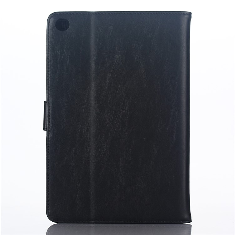 Crazy Horse Retro Smart Leather Wallet Case for iPad mini 4 - Black-2