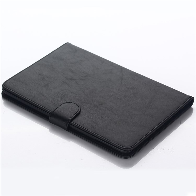 Crazy Horse Retro Smart Leather Wallet Case for iPad mini 4 - Black-6