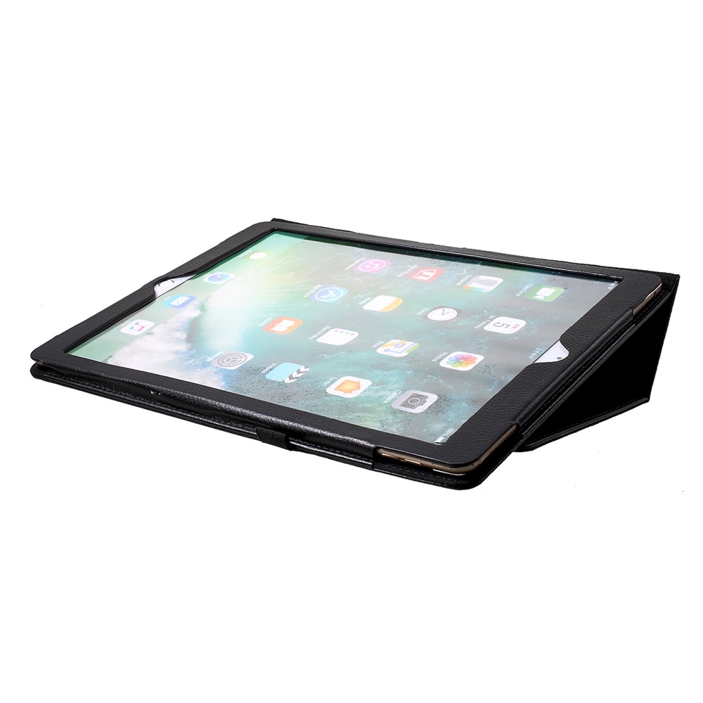 Litchi Texture Smart Leather Stand Case for iPad Pro 12.9 inch - Black-6