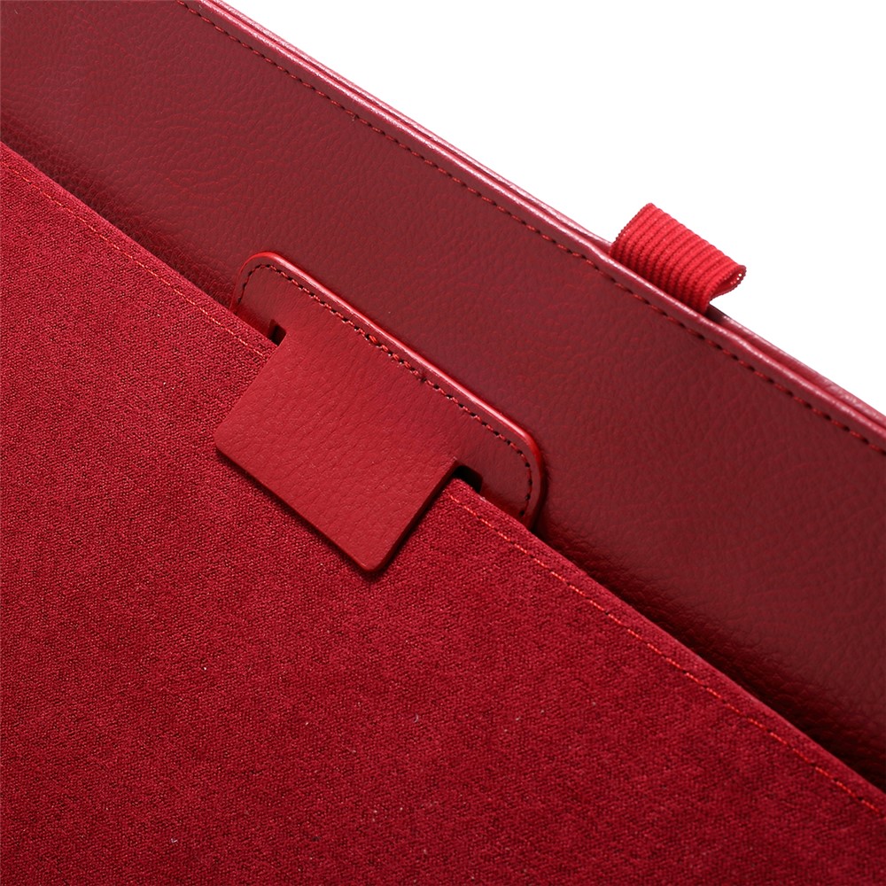 Litchi Texture Smart Leather Stand Shell for iPad Pro 12.9 inch - Red-4