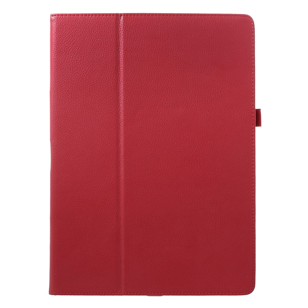 Litchi Texture Smart Leather Stand Shell Para Ipad Pro de 12.9 Pulgadas - Rojo-7