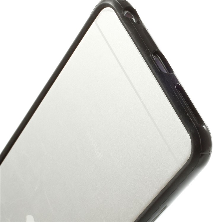 Solid Color PC + TPU Hybrid Bumper Case for iPhone 6s Plus / 6 Plus 5.5 Inch - Black-4