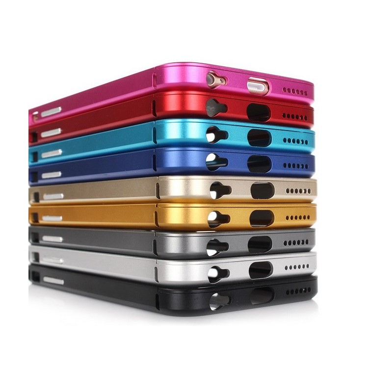 Slide-on Aluminium Alloy Metal Bumper Case for iPhone 6 - Silver-3