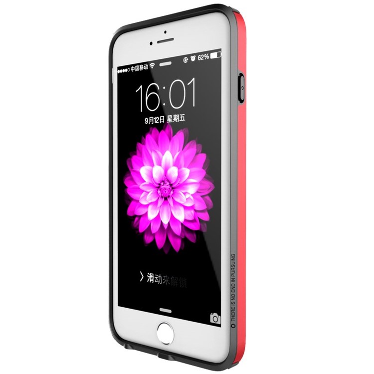 NILLKIN Armor-Border Series PC + TPU Bumper Rim Case for iPhone 6 Plus / 6s Plus 5.5 inch - Red-4