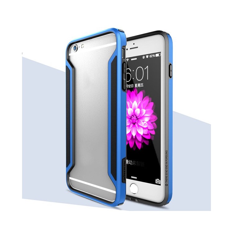 NILLKIN Armor-Border Series PC + TPU Bumper Side Rim for iPhone 6 Plus / 6s Plus 5.5 inch - Blue-1