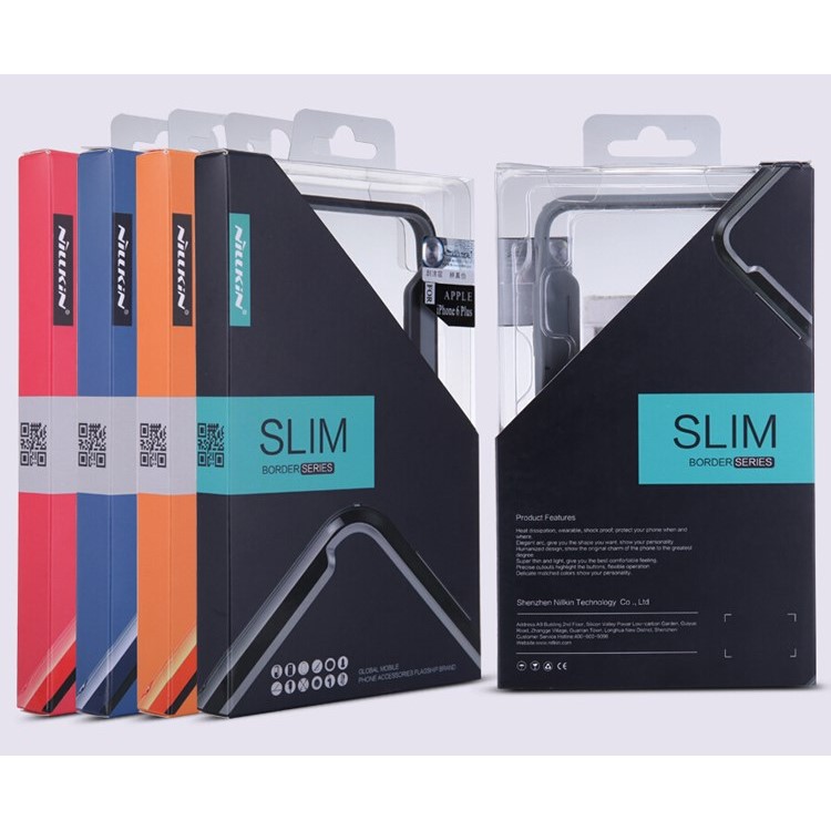 NILLKIN Armor-Border Series PC + TPU Bumper Side Rim for iPhone 6 Plus / 6s Plus 5.5 inch - Blue-8
