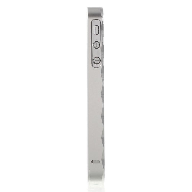 2-in-1 Slide-on Metal Frame Bumper for iPhone 4s 4 - Silver-2