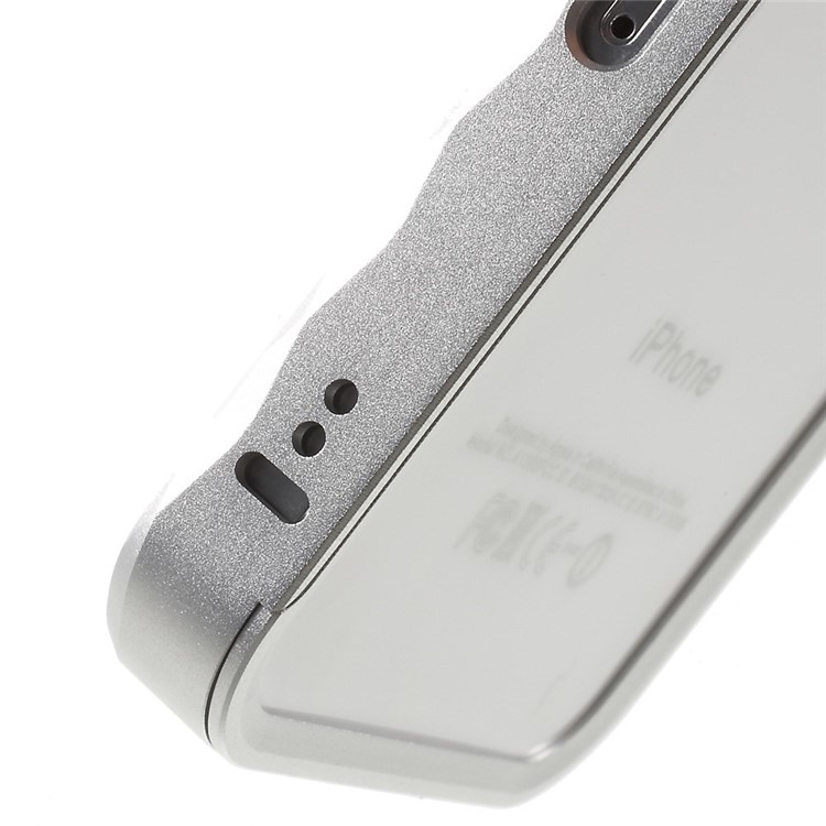 2-in-1 Slide-on Metal Frame Bumper for iPhone 4s 4 - Silver-5