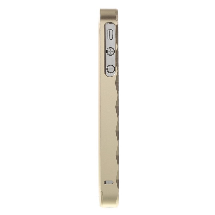 For iPhone 4s 4 Slide-on Metal Bumper 2-in-1 - Champagne-2