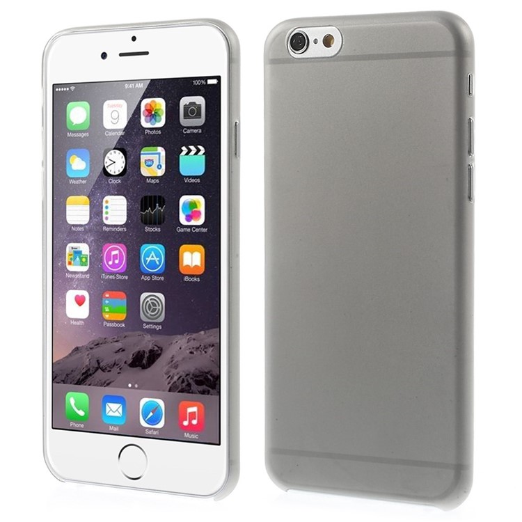 Slim 0.3mm Matte Plastic Case for iPhone 6s / 6 4.7 inch - Grey-1