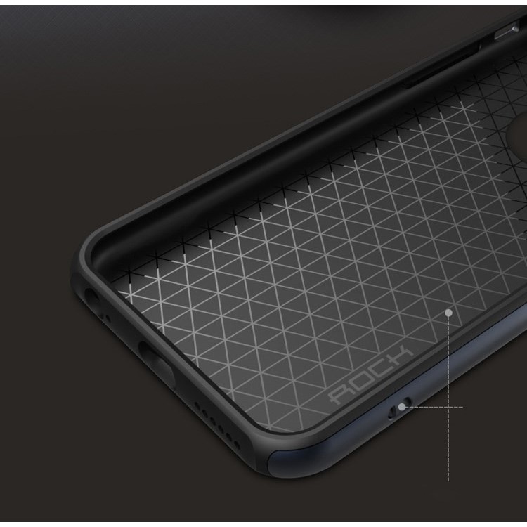 ROCK Royce Series PC + TPU Shell for iPhone 6s 6 4.7 inch - Dark Blue-4