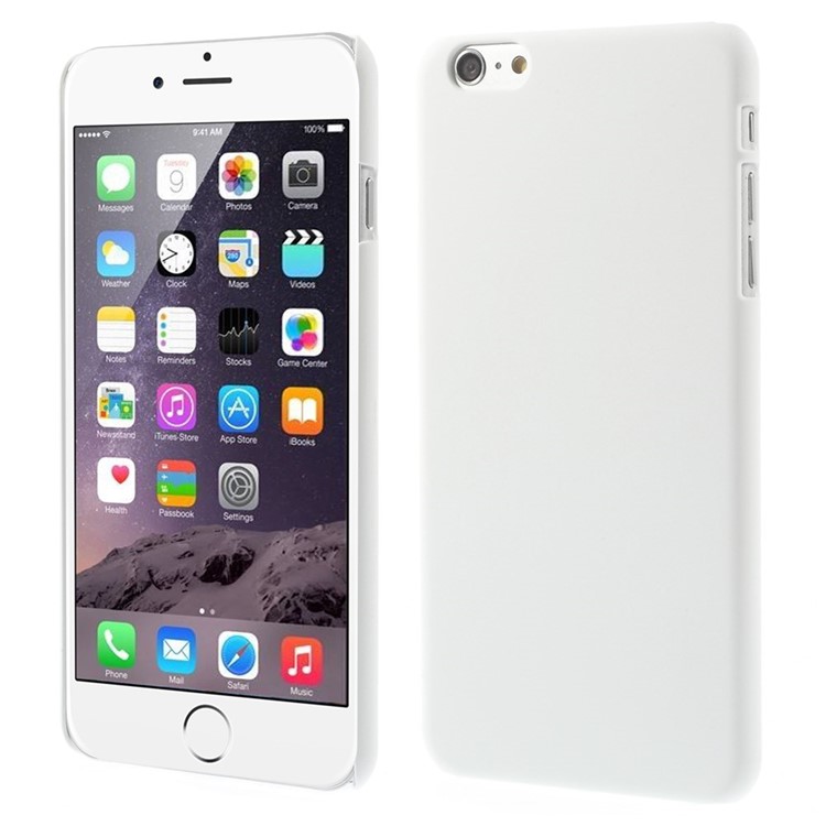 Rubberized Hard Plastic Case for iPhone 6 Plus / 6s Plus 5.5 inch - White-1