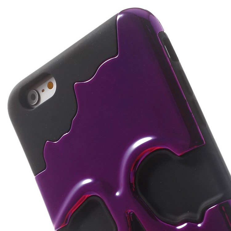 Cool Skull Pattern Electroplating PC + Silicone Hybrid Case Cover for iPhone 6 Plus / 6s Plus - Purple-7