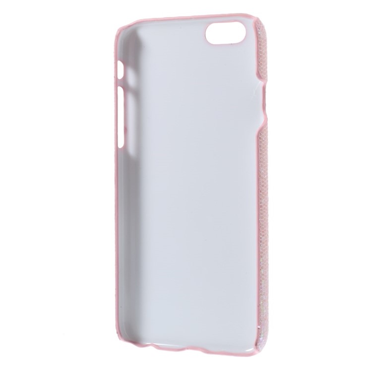 Glitter Sequins Leather Coated Hard Plastic Shell for iPhone 6s 6 - Pink-5