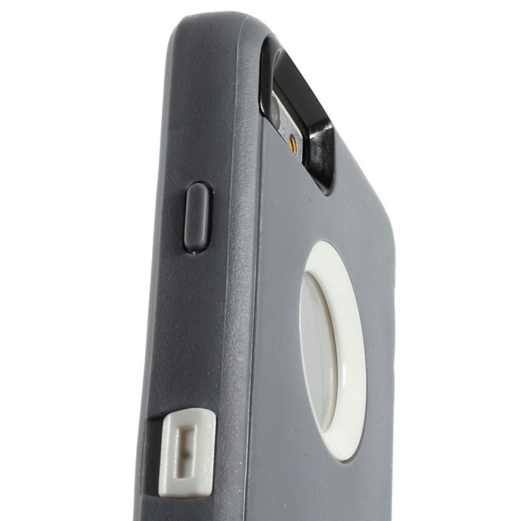 Shockproof PC + TPU Hybrid Cover w/ Swivel Belt Clip Stand for iPhone 6s 6 - Light Grey-10