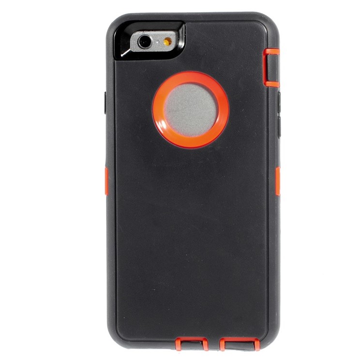 Shockproof PC + TPU Hybrid Cover w/ Swivel Belt Clip Stand for iPhone 6s 6 - Dark Grey-3