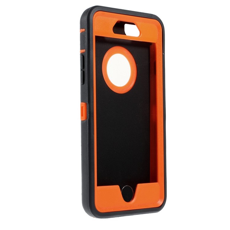 Shockproof PC + TPU Hybrid Cover w/ Swivel Belt Clip Stand for iPhone 6s 6 - Dark Grey-4