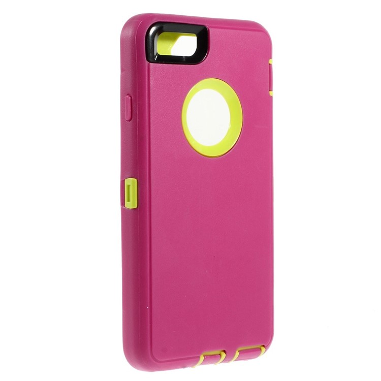 Shockproof PC + TPU Hybrid Shell w/ Swivel Belt Clip Stand for iPhone 6s 6 - Rose-5