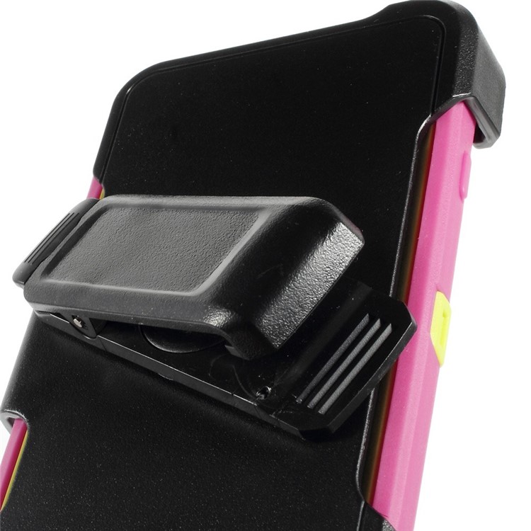 Shockproof PC + TPU Hybrid Shell w/ Swivel Belt Clip Stand for iPhone 6s 6 - Rose-7