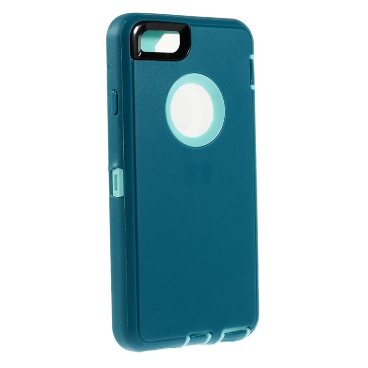 Shockproof PC + TPU Hybrid Case w/ Swivel Belt Clip Stand for iPhone 6s 6 - Baby Blue-5