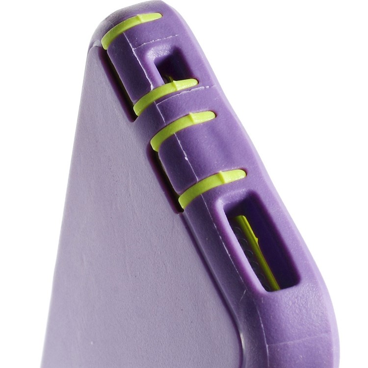 Shockproof PC + TPU Hybrid Case Shell w/ Swivel Belt Clip Stand for iPhone 6s 6 - Green / Purple-7