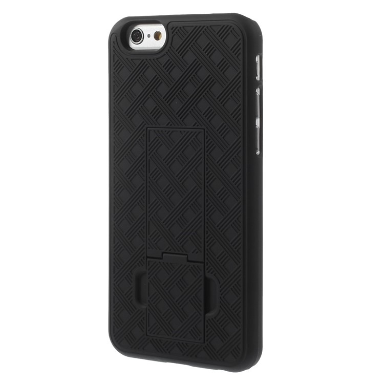 Checker Design Anti-slip Belt Clip Holster Hard Case for iPhone 6s 6-5