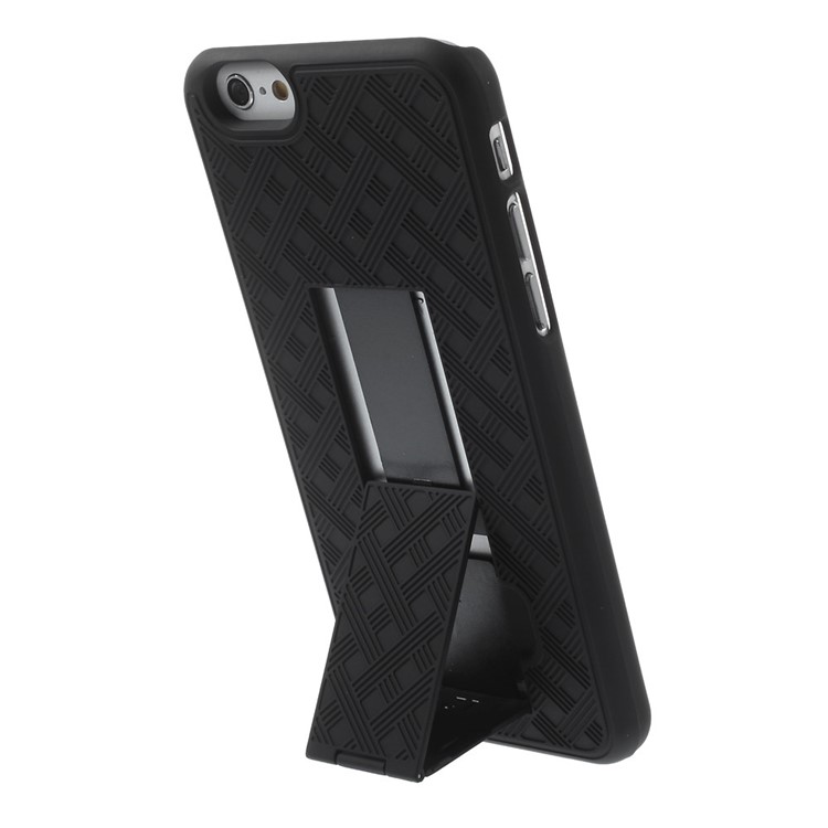 Checker Design Anti-slip Belt Clip Holster Hard Case for iPhone 6s 6-7