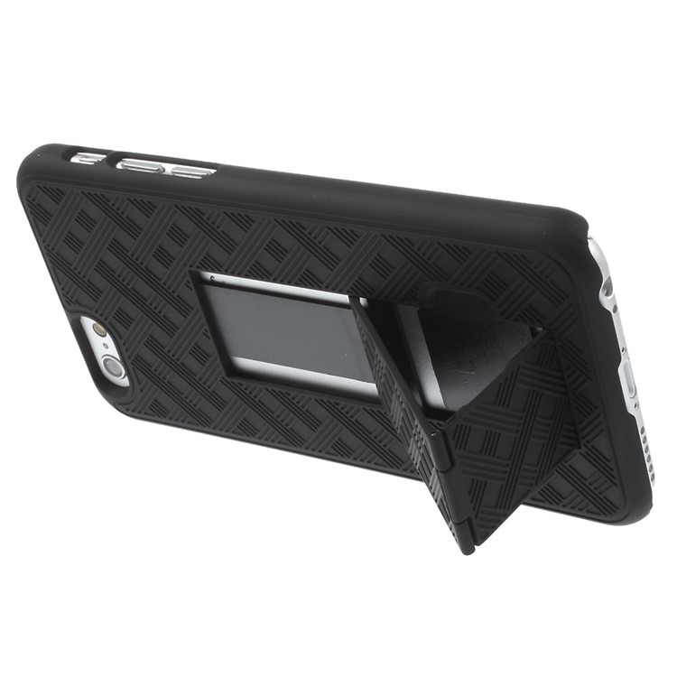 Checker Design Anti-slip Belt Clip Holster Hard Case for iPhone 6s 6-9