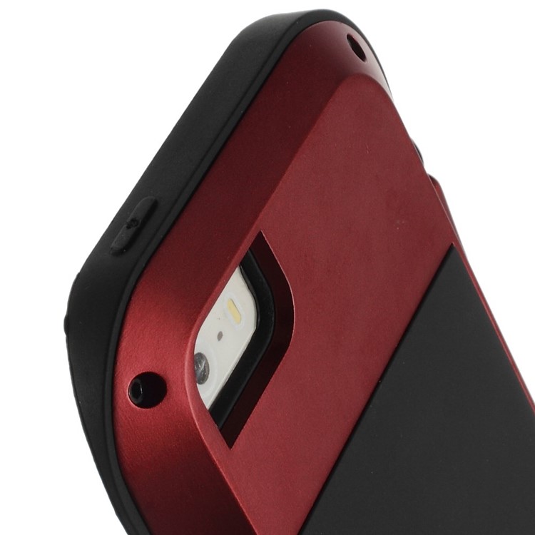 LOVE MEI Shockproof Dropproof Dustproof Protector Cover for iPhone SE 5s 5 - Red-6