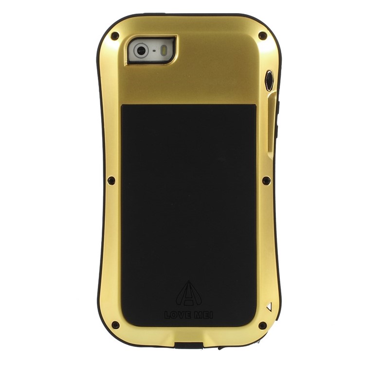 LOVE Shockproof Dropproof Dustproof Hybrid Case Shell for iPhone SE 5s 5 - Matte Gold-2