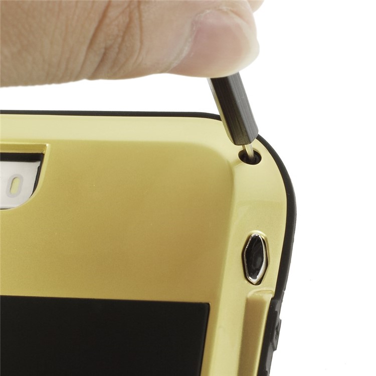 LOVE Shockproof Dropproof Dustproof Hybrid Case Shell for iPhone SE 5s 5 - Matte Gold-6