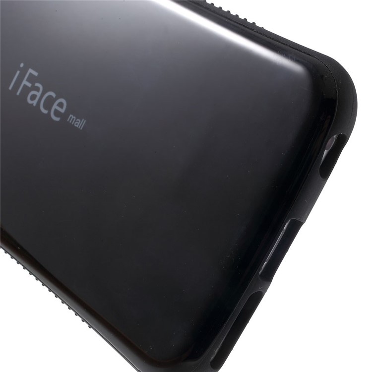 IFACE MALL for iPhone 6 Plus / 6s Plus Glossy PC + Non-slip TPU Shell Case - Black-5