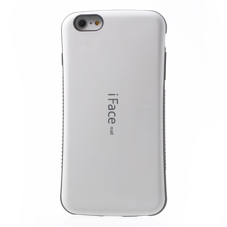 IFACE MALL for iPhone 6 Plus / 6s Plus Glossy PC + Non-slip TPU Shell Case - White-2