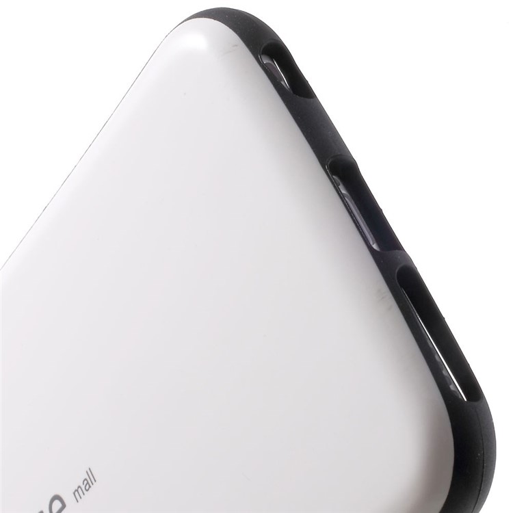 IFACE MALL for iPhone 6 Plus / 6s Plus Glossy PC + Non-slip TPU Shell Case - White-5