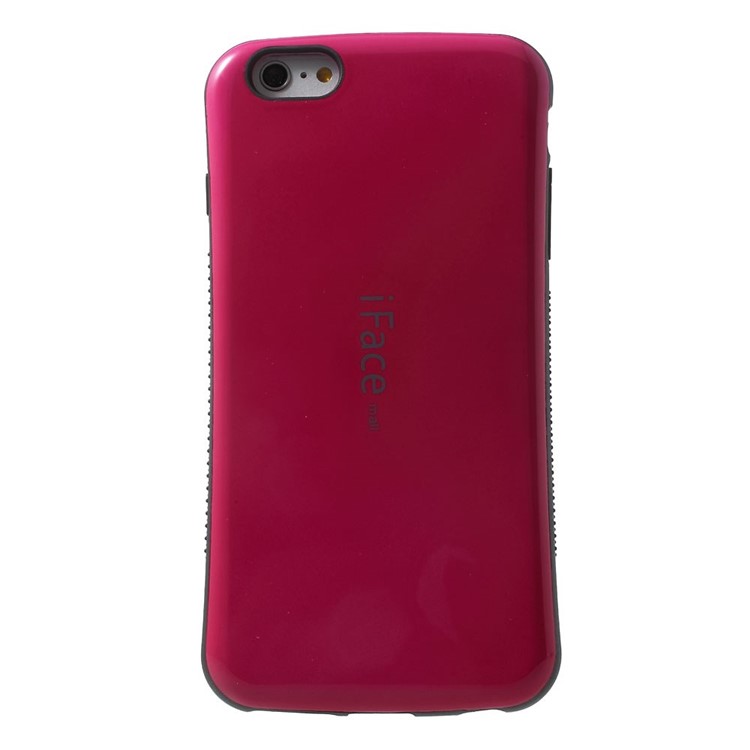 IFACE MALL for iPhone 6 Plus / 6s Plus Glossy PC + Non-slip TPU Hybrid Case - Rose-2