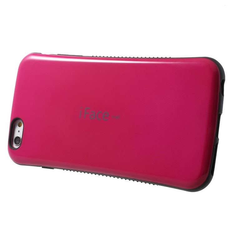 IFACE MALL for iPhone 6 Plus / 6s Plus Glossy PC + Non-slip TPU Hybrid Case - Rose-3