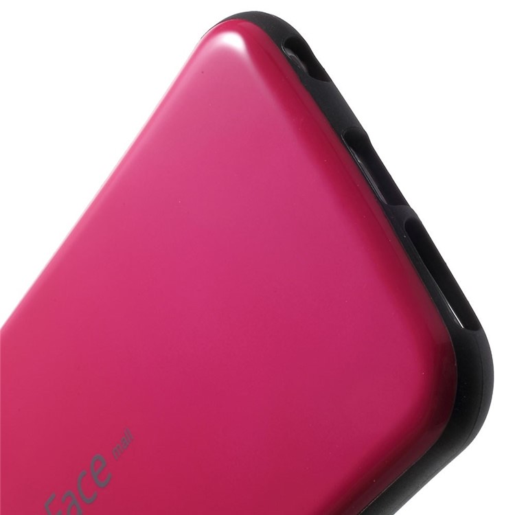 IFACE MALL for iPhone 6 Plus / 6s Plus Glossy PC + Non-slip TPU Hybrid Case - Rose-5