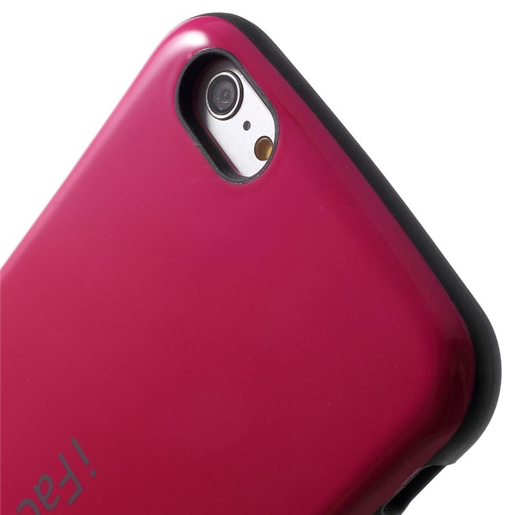 IFACE MALL for iPhone 6 Plus / 6s Plus Glossy PC + Non-slip TPU Hybrid Case - Rose-6