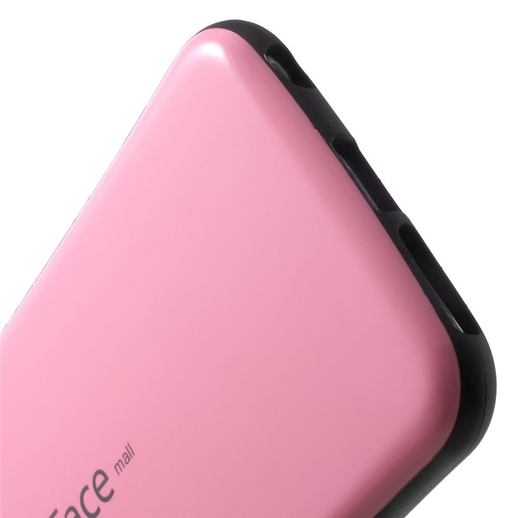 IFACE MALL for iPhone 6 Plus / 6s Plus Glossy PC + Non-slip TPU Hybrid Shell - Pink-5