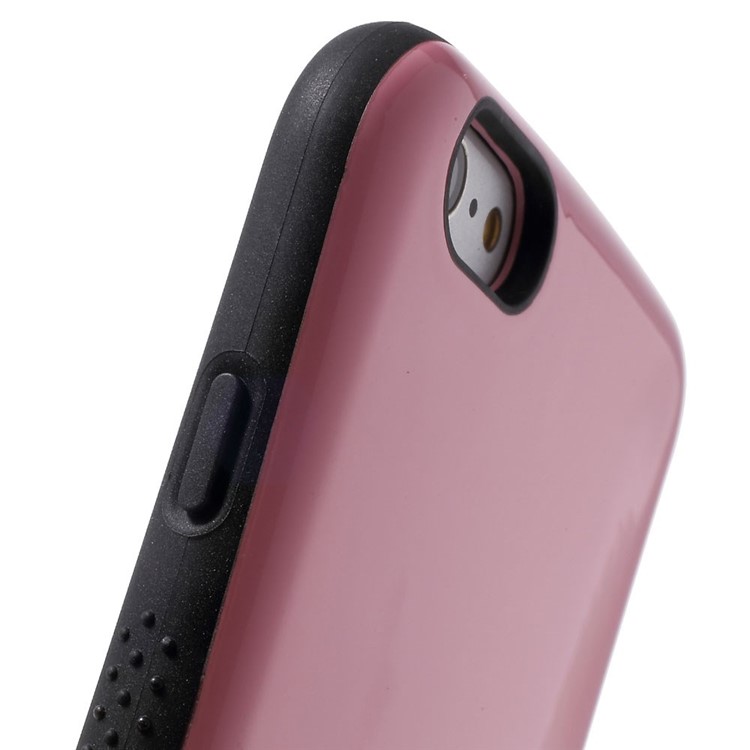 IFACE MALL for iPhone 6 Plus / 6s Plus Glossy PC + Non-slip TPU Hybrid Shell - Pink-7