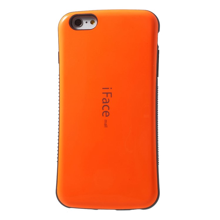 IFACE MALL for iPhone 6 Plus / 6s Plus Glossy PC + Non-slip TPU Combo Shell - Orange-2