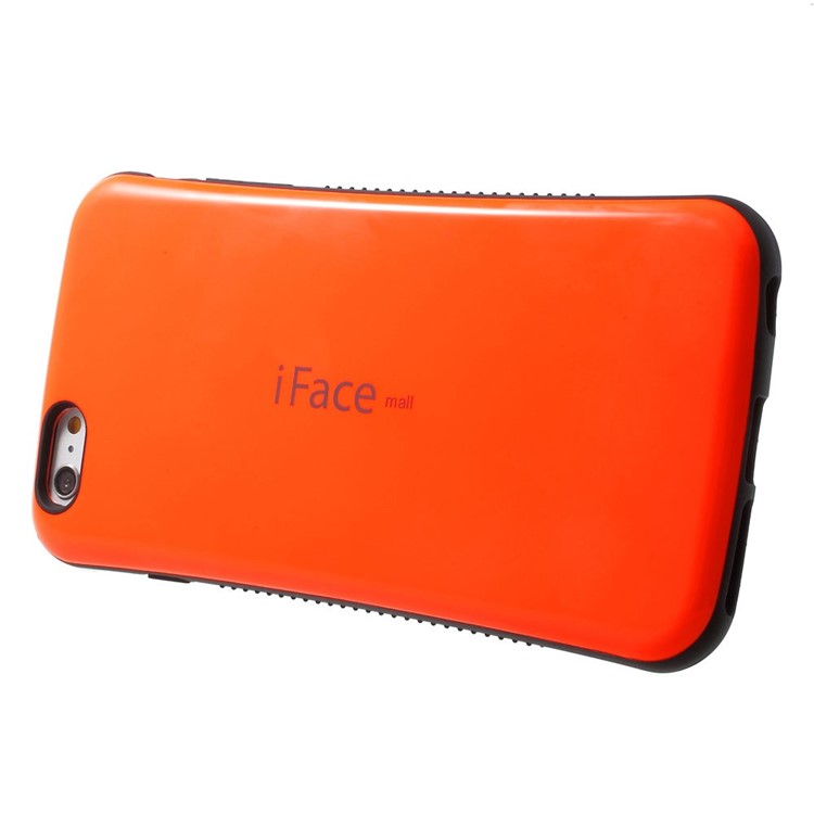 IFACE MALL for iPhone 6 Plus / 6s Plus Glossy PC + Non-slip TPU Combo Shell - Orange-3