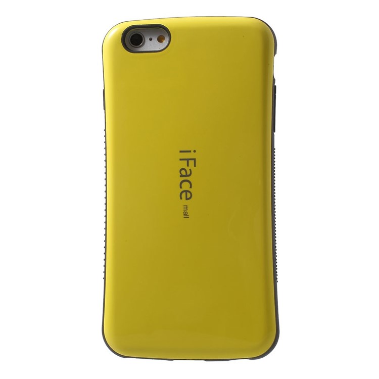 IFACE MALL Glossy PC + Non-slip TPU Combo Shell for iPhone 6 Plus / 6s Plus - Yellow-2