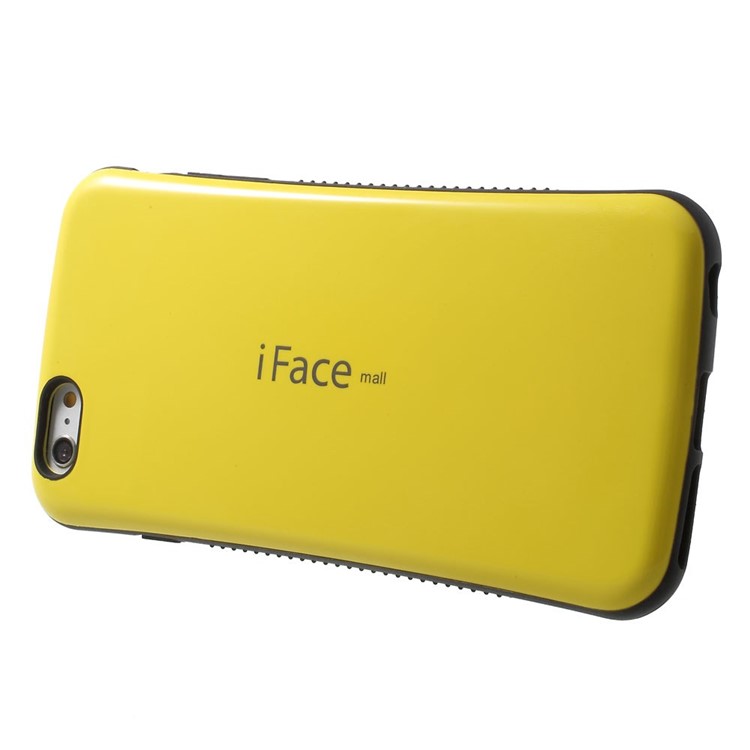 IFACE MALL Glossy PC + Non-slip TPU Combo Shell for iPhone 6 Plus / 6s Plus - Yellow-3