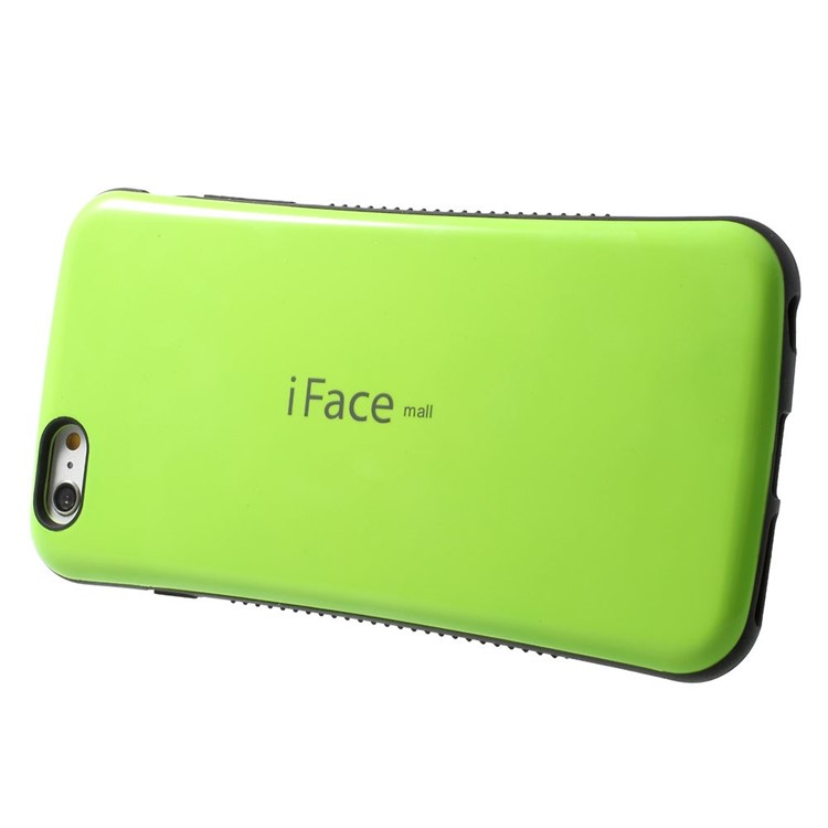 IFACE MALL Glossy PC + Non-slip TPU Case Cover for iPhone 6 Plus / 6s Plus - Green-3